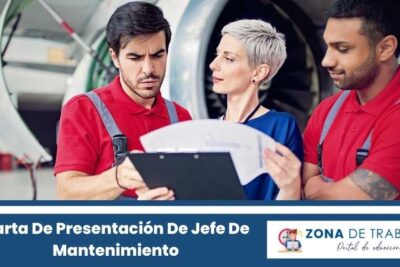 Carta De Presentación De Jefe De Mantenimiento