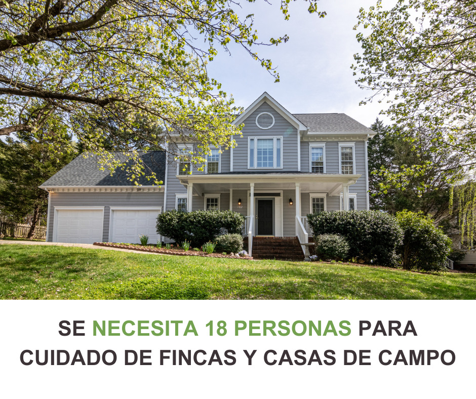 SE SOLICITAN CUIDADORES DE CASAS , DEPARTAMENTOS Y FINCAS |